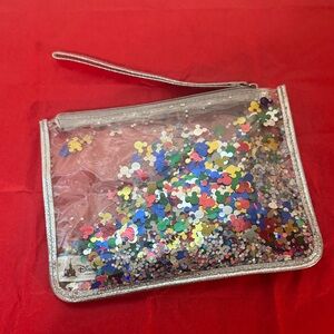 Disney Multicolor Glitter Wristlet